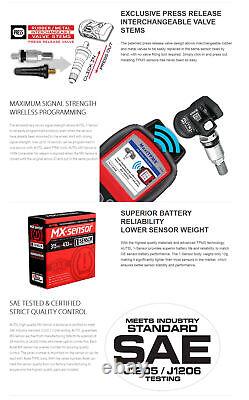 4 Autel TPMS Sensor 1-Sensor 315MHz +433MHz Metal Valve Programmable MX-Sensor