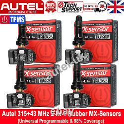 4 Autel TPMS Sensor 2in1 MX-Sensor 315MHz 433MHz Press-in Tire Pressure Monitor