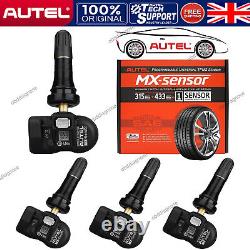 4 Autel TPMS Sensor 315MHz 433MHz 2in1 Tire Pressure Sensor Programmable Tool