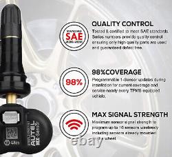 4 Autel TPMS Sensor 315MHz 433MHz 2in1 Tire Pressure Sensor Programmable Tool