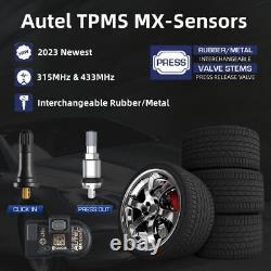 4 Autel TPMS Sensor 315MHz 433MHz 2in1 Tire Pressure Sensor Programmable Tool