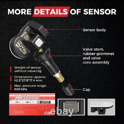 4 Autel TPMS Sensors MX Sensor Tire Pressure Rubber Sensors 2in1 315MHz 433Mhz