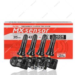 4 Pack Autel TPMS MX-Sensor 315Mhz & 433MHz Sensor Programmable Universal Rubber