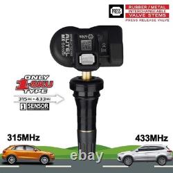 4 Pack Autel TPMS MX-Sensor 315Mhz & 433MHz Sensor Programmable Universal Rubber