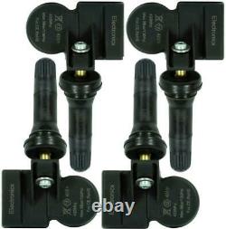 4 Tire Pressure Sensors RDKS Rubber Valve for Alpina B7 E65 01.2001-12.200