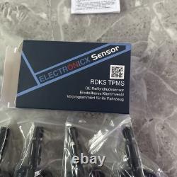 4 Tire Pressure Sensors TPMS Sensors Metal Valve Black for BMW X5 G05 11.2018