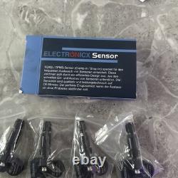 4 Tire Pressure Sensors TPMS Sensors Metal Valve Black for BMW X5 G05 11.2018