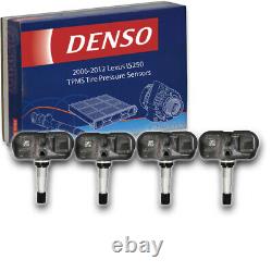 4 pc Denso TPMS Tire Pressure Sensors for Lexus IS250 2006-2012 Monitoring oc