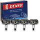 4 Pc Denso Tire Pressure Monitoring System Sensors For 2005-2015 Toyota Qb