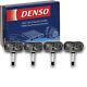 4 Pc Denso Tire Pressure Monitoring System Sensors For 2007-2013 Toyota Qt