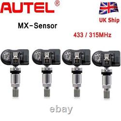 4 x Autel MX-Sensor 315/ 433MHz TPMS Tire Sensor Metal Support TS601 TS508 TS608