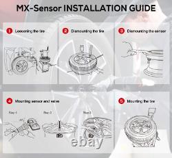4pcs Autel MX-Sensor 315Mhz 433MHz Programmable TPMS Tire Pressure Sensor Tool
