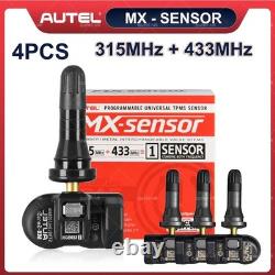 4pcs Autel MX-Sensor 315&433MHz Programmable TPMS Universal Tire Pressure Sensor