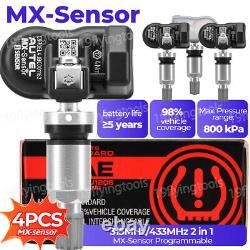 4pcs Autel MX-Sensor 315&433MHz Programmable TPMS Universal Tire pressure Sensor