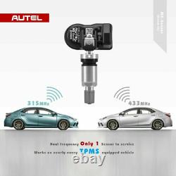 4pcs Autel MX-Sensor 433mhz/315MHZ 2 In 1 Programmable TPMS Sensor Tire Pressure