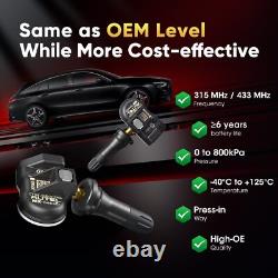 4pcs Autel TPMS MX-Sensor 2in1 315MHz & 433MHz Tire Pressure Sensor Programming