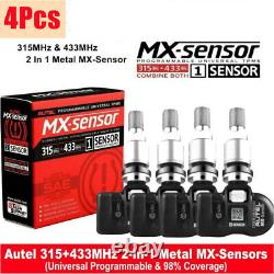 4xAutel TPMS Sensor 2 IN 1 315+433mhz MX-Sensors Tire Pressure Monitor System