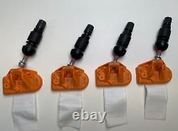 4xNew Genuine Audi A3 8V Tyre Pressure Sensor TPMS Sensor Black Valves 2013-2020