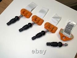 4xNew Genuine Audi A3 8V Tyre Pressure Sensor TPMS Sensor Black Valves 2013-2020