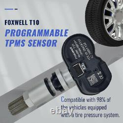 4x FOXWELL T10 2 in 1 UNIVERSAL 315MHz 433MHz TPMS TIRE SENSOR Fits All Models