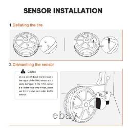 4x FOXWELL T10 2 in 1 UNIVERSAL 315MHz 433MHz TPMS TIRE SENSOR Fits All Models