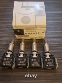 4x Genuine Mercedes-Benz Tyre Pressure Monitor Sensor A0009052102 W213 E Class