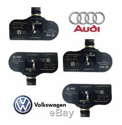 4x NEW Volkswagen For Audi TPMS Tire Pressure Monitoring Sensor 315 MHz