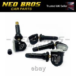 4x OE Tyre Pressure Monitor Sensor & Valve Vauxhall Ampera 12-15 433MHz 13598773