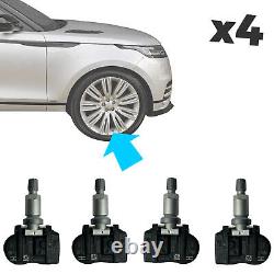 4x OE Tyre Pressure Monitor System TPMS Sensors for Range Rover Evoque Valves