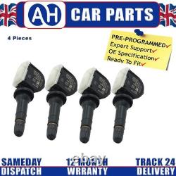 4x Pre-Coded Tpms Tyre Pressure Sensor Fits Ford Kuga Mk2 2012-2020