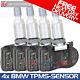 4x Tpms Sensors Tyre Pressure Monitoring Valves For Bmw X5 F15 2014 On
