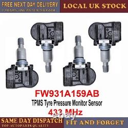 4x for Ford Mondeo Galaxy S-Max Tyre Pressure Sensor TPMS 8G92-1A159-AE 433MHz