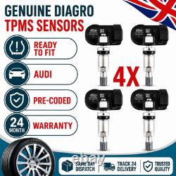 4x-genuine Diagro Tpms-pre-programmed-for-audi A6 2000-2025