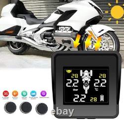 6XSolar Wireless Tire Pressure Monitoring System Motorcycle TPMS Tire Pressure