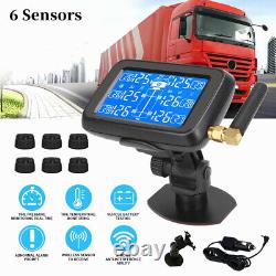 6 Sensors TPMS Tire Pressure Monitoring System for RV/Motor home/Caravan/Trucks