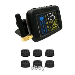 6 Sensors TPMS Tire Pressure Monitoring System for RV/Motor home/Caravan/Trucks