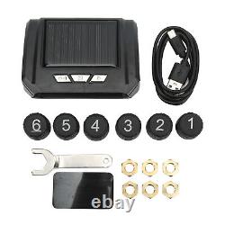 6 Wheel Truck Tire Pressure Monitoring System Wireless Solar Power TPMS Monitor