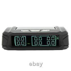 6 Wheel Truck Tire Pressure Monitoring System Wireless Solar Power TPMS Monitor