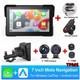 7'' Portable Gps Navi Tpms Tire Tyre Pressure Monitor Sensors For Motorbike Ipx7