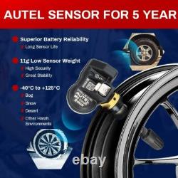 8Autel TPMS MX-Sensor 315&433MHz Programmable Tire Pressure Sensor Metal+Rubber