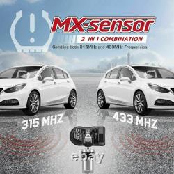 8 Pack Autel TPMS MX-Sensor 315MHz & 433MHz Universal Programmable Sensors Metal