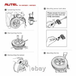 8 Pack Autel TPMS MX-Sensor 315MHz & 433MHz Universal Programmable Sensors Metal