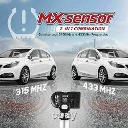 8 Pack Autel TPMS MX-Sensor 315MHz & 433MHz Universal Programmable Sensors Metal
