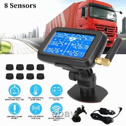8 Sensors TPMS Tire Pressure Monitoring System for RV/Motor home/Caravan/Trucks