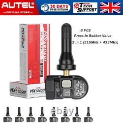 8pcs Autel TPMS MX-Sensor 2in1 315MHz & 433MHz Wireless Programming
