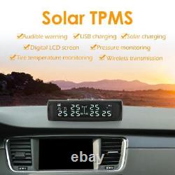 AN-07 Solar Truck TPMS LCD Display Tire Pressure Monitoring Alarm System
