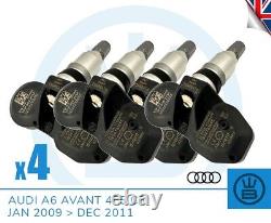 AUDI A6 AVANT 4F5 C6 TPMS tyre pressure valve sensor JAN 2009 DEC 2011