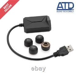 Android TPMS07 Tyre Pressure Monitoring System TPMS APK App USB Car Sensors x4