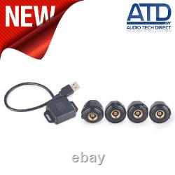 Android TPMS341 Tyre Pressure Monitoring System TPMS APK App USB Car Sensors x4