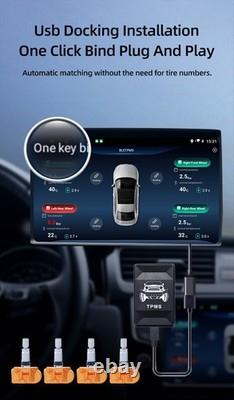 Android navigation+Bluetooth tire pressure monitoring synchronized display